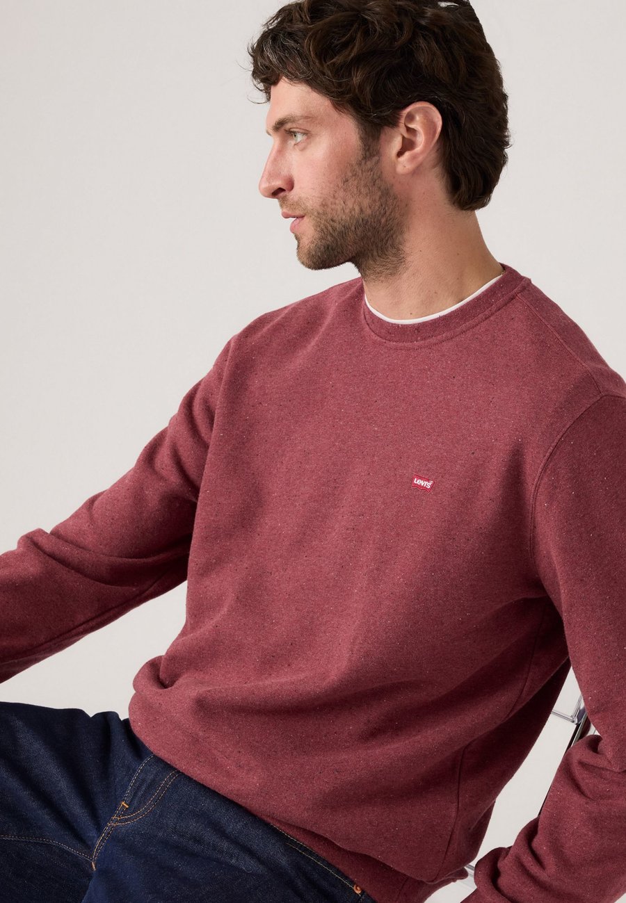 

Толстовка Levi's THE ORIGINAL CREW, Multi Nep Russet Brown French Terry/Mottled Red