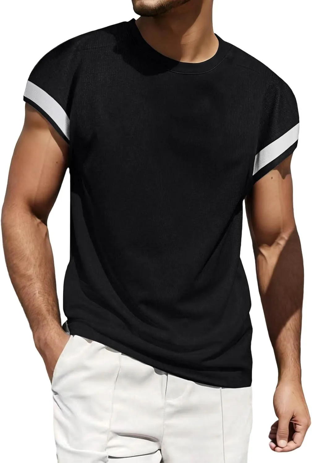 

Футболка Casual для мужчин с круглым вырезом и коротким рукавом, Regular Fit Xiaojmake