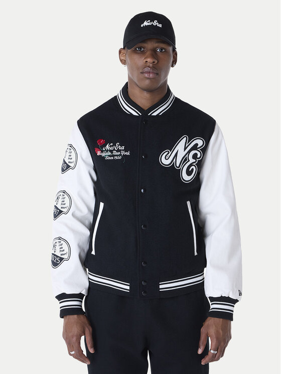 

Куртка-Бомбер стандартный крой Essential Black Varsity 60596264 New Era, черный