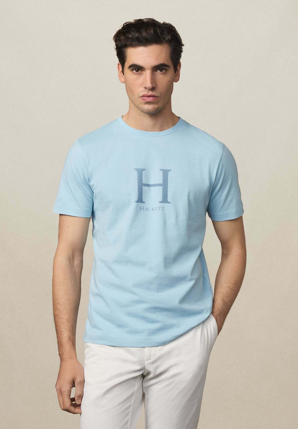 

Футболка с принтом HERITAGE H TEE Hackett London, синий