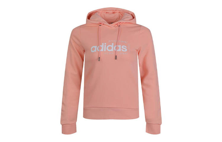 Свитшот женский глянцевый порошковый Adidas, яркий светло-розовый — фото 2