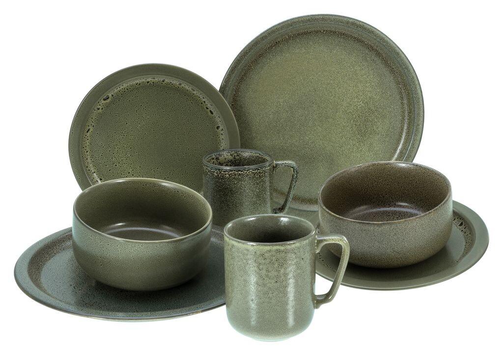 

CreaTable, 23771, Sylt Dark Green, комбинированный сервиз, 8 предметов, керамогранит, зеленый