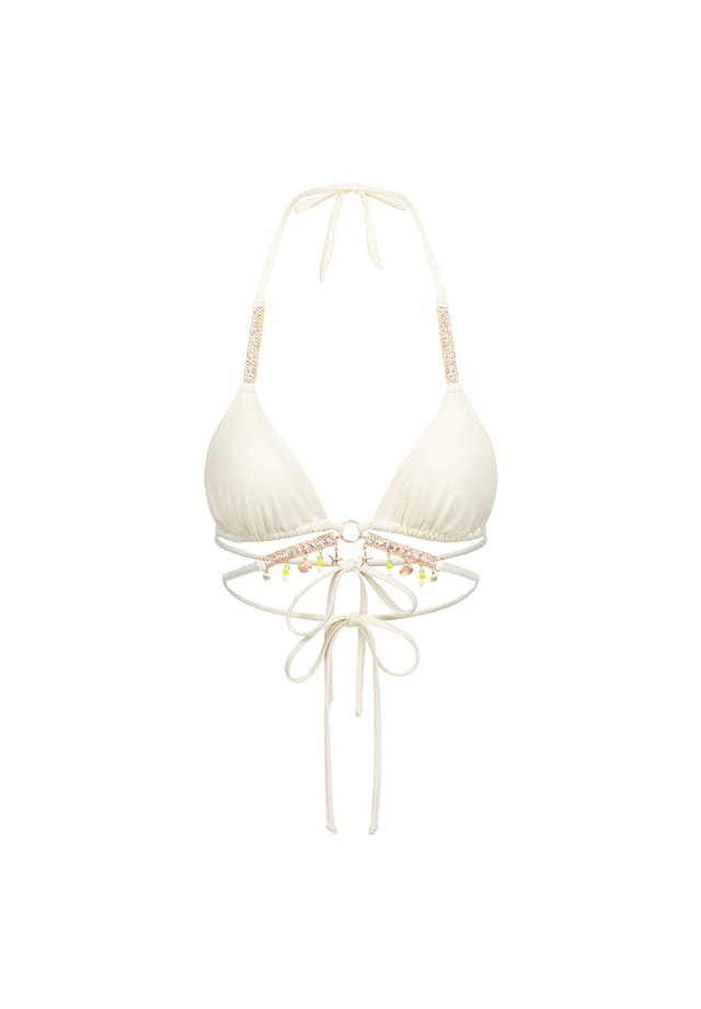

Верх бикини Seychelles со сверкающими подвесками Moda Minx, цвет coconut