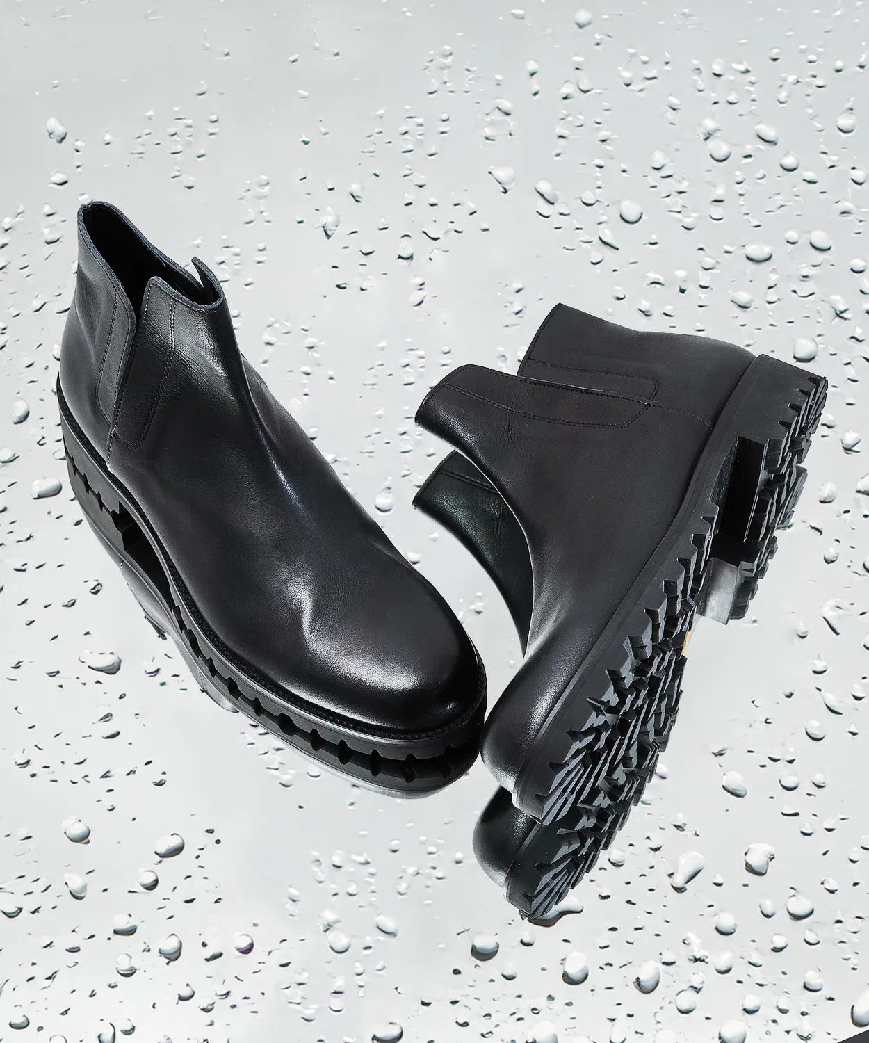 Ботинки PADRONE INNERGORE BOOTS из водонепроницаемой кожи, черный