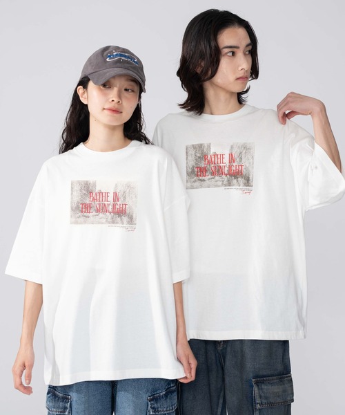 

Футболка с графическим принтом WEGO, разноцветная