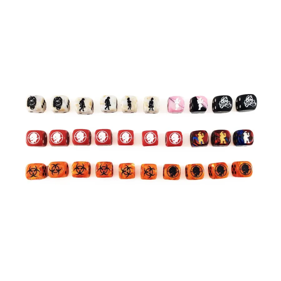 

Ассорти из коллекции игральных костей «Король Зомби» (30), Zombie Dice