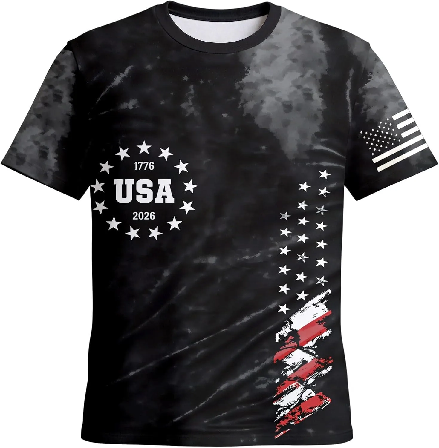 

Футболка мужская с принтом, комфортная и дышащая