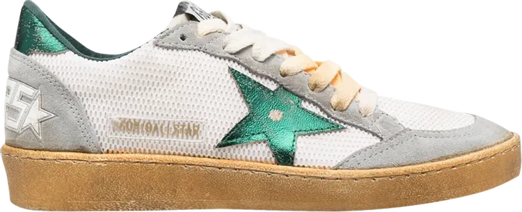 Кроссовки Golden Goose Wmns Ballstar 'White Green', белый