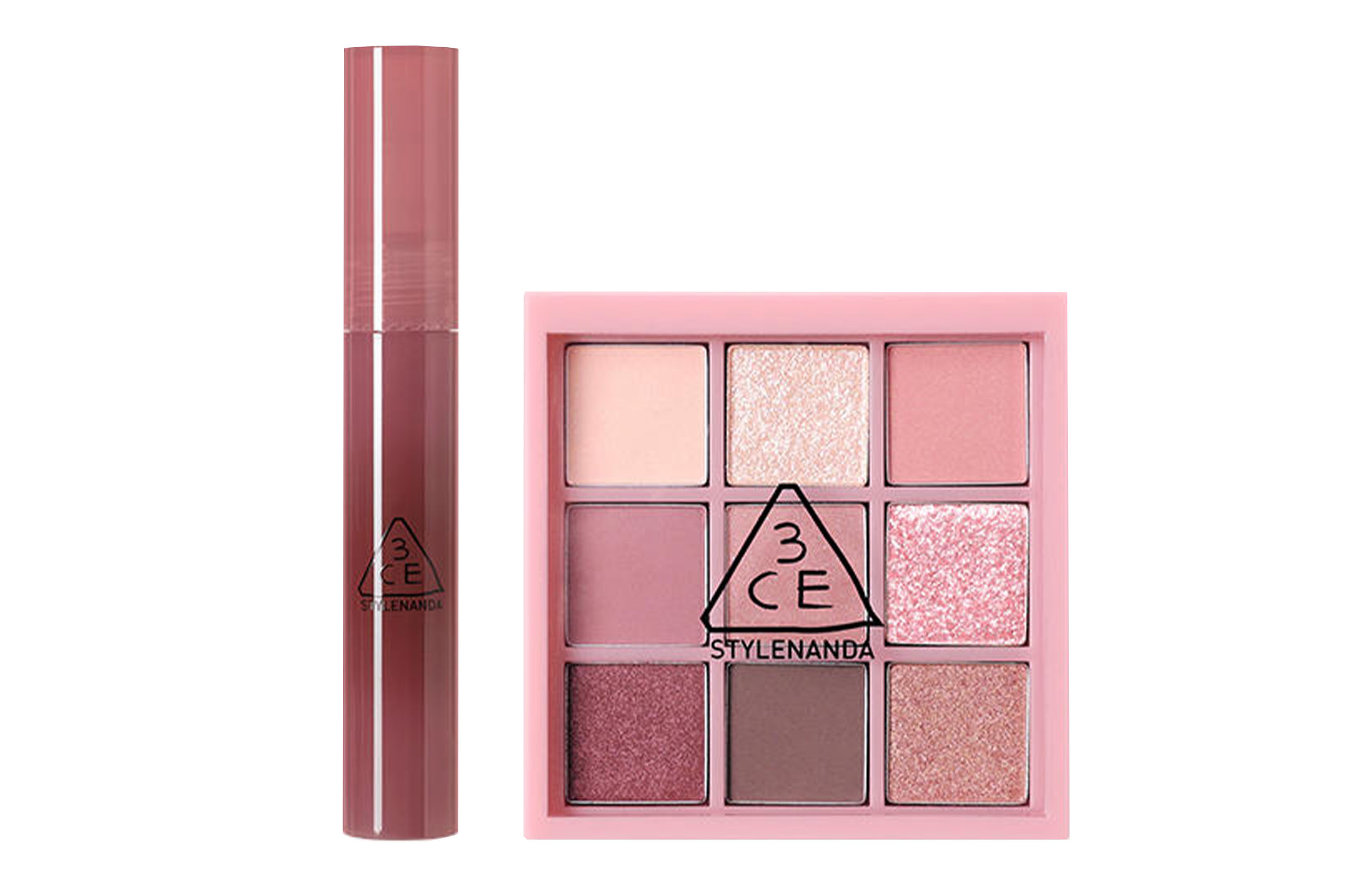 

Брендовая концентрированная помада-блеск для губ Little Honey Spoon и набор теней для век, легко наносится 3CE