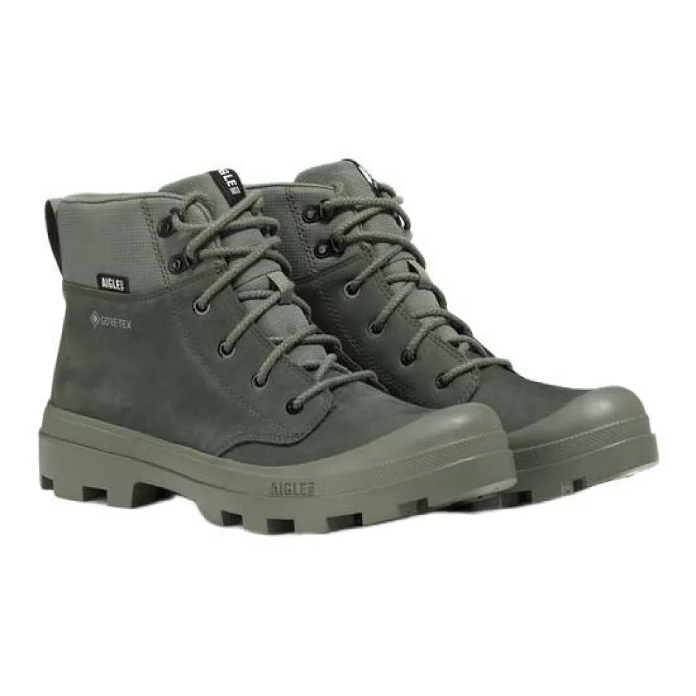 Кроссовки Aigle Tenere из кожи Gore-Tex, зеленый — фото 2