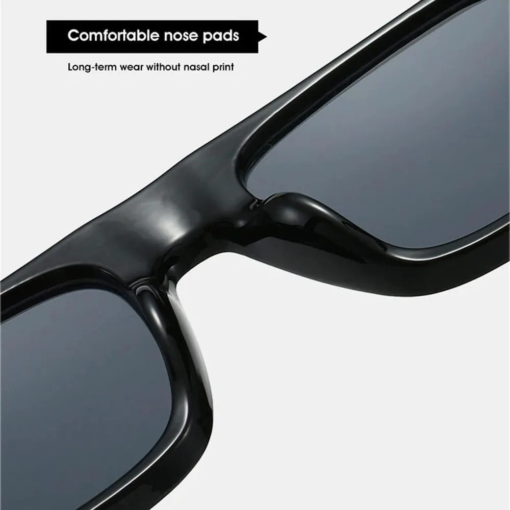 

Мужские солнцезащитные очки в стиле ретро с прозрачными линзами и защитой от УФ-излучения UV400, женские солнцезащитные очки в стиле панк MTZJH, Gray Gray