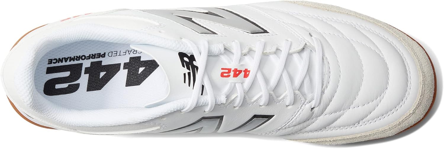 Футбольные бутсы New Balance Men's 442 V2 Team IN, белый/черный — фото 3