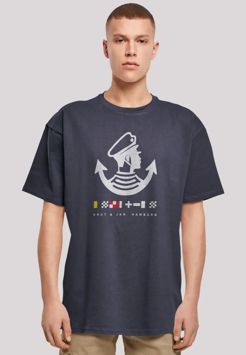 

Футболка F4NT4STIC "Knut & Jan Hamburg Logo", принт, цвет морской волны
