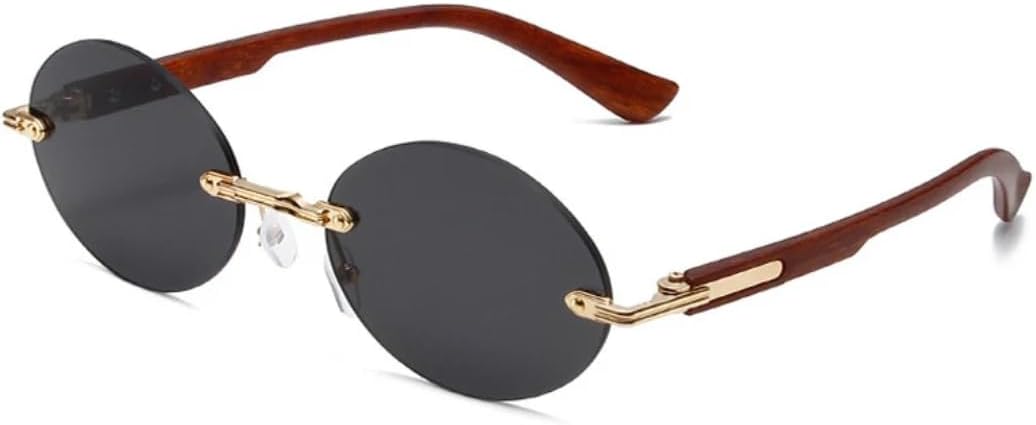 

Солнцезащитные очки с защитой UV400 | Овальные прозрачные линзы цвета океана | для женщин и мужчин, для занятий спортом на открытом воздухе и вождения DSVIGF, Gold-black