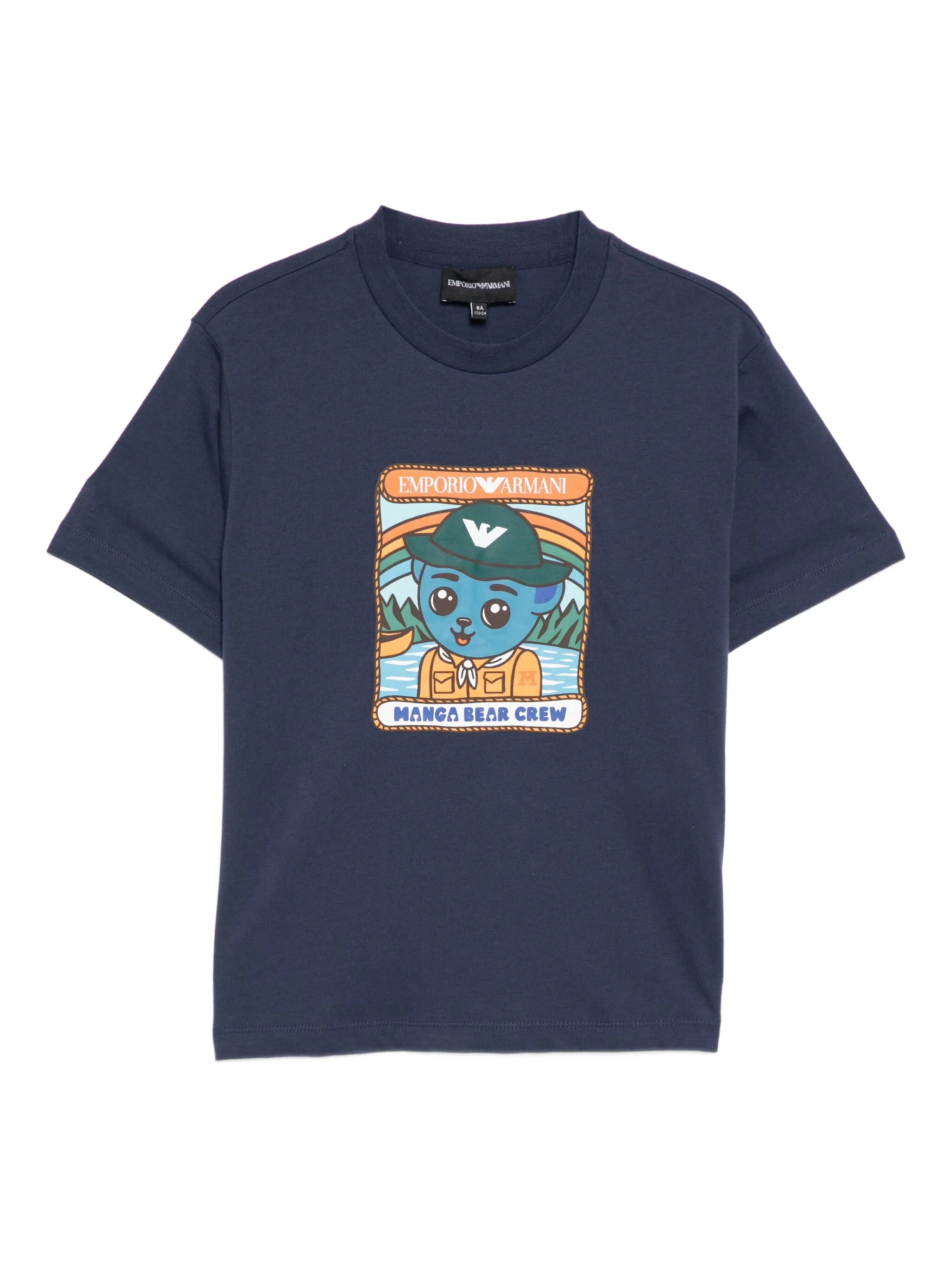 

Футболка ASV Manga Bear Emporio Armani Kids, синий