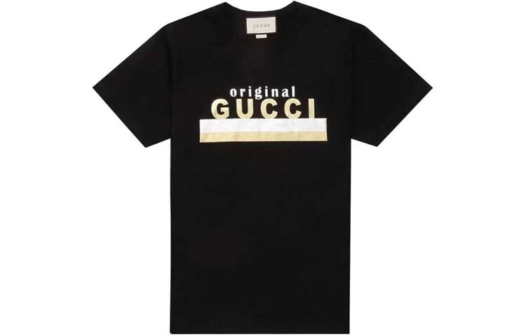 

Футболка женская Gucci, черный / желтый / белый