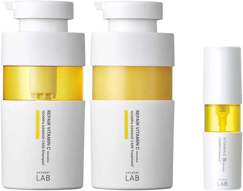 Набор для ухода за волосами Unlabel V Repair Shampoo + Treatment + V Essence Set с витамином C