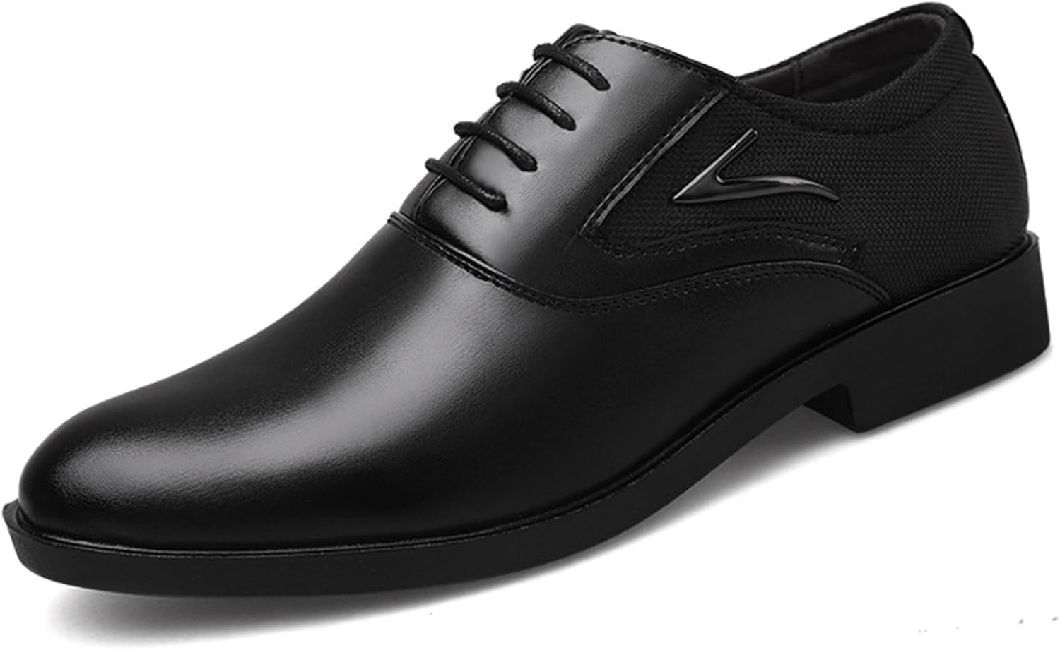 

Мужские туфли KYOESCAI Классические оксфорды сшитые из разных материалов, шнуровка, дерби, модные свадебные туфли для мужчин, черный