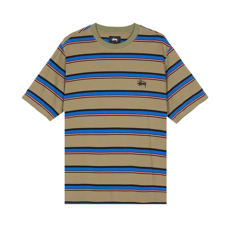 

Свитер Stussy Harbour Stripe Crew, Olive