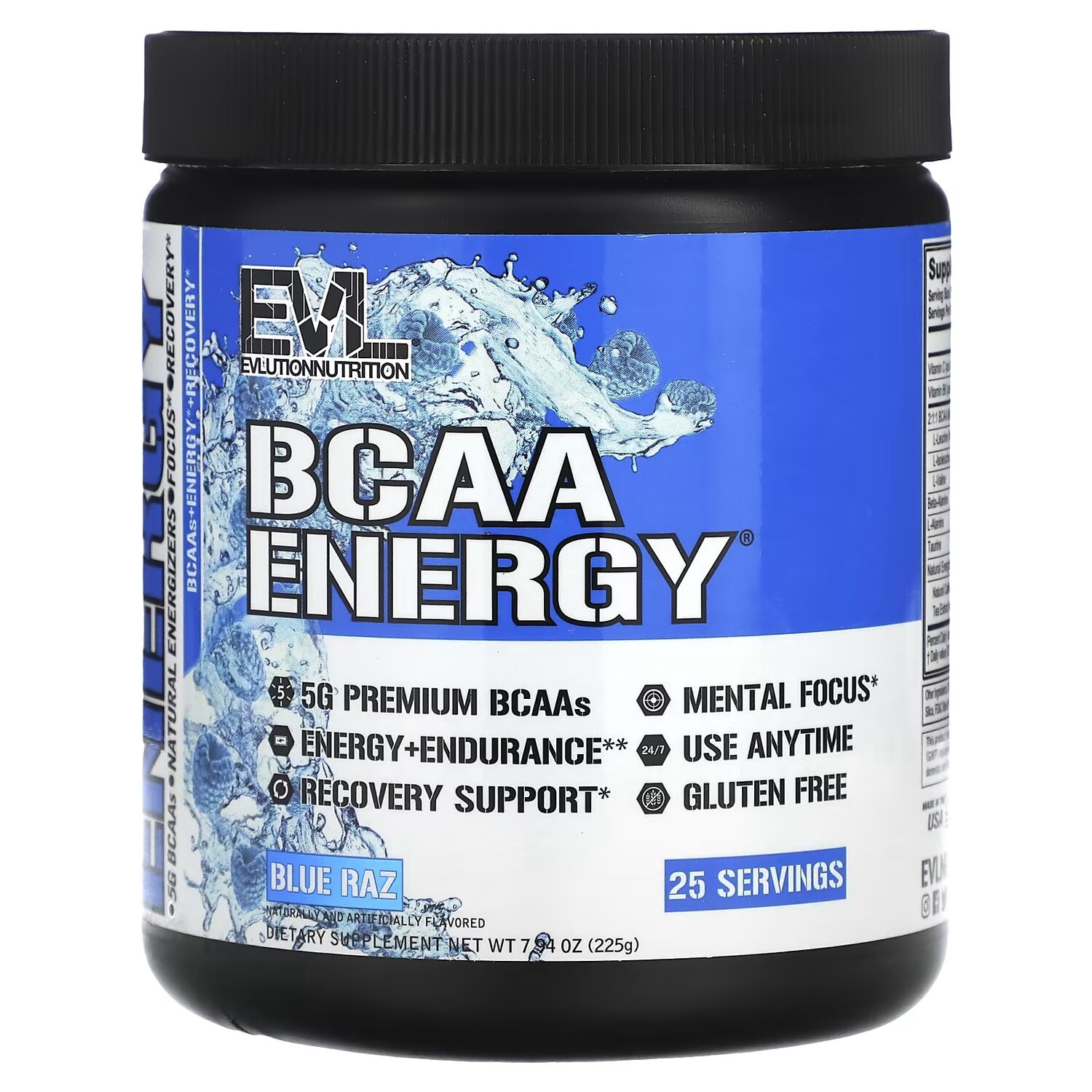 

Добавка EVLution Nutrition BCAA Energy Blue Raz, 225 г