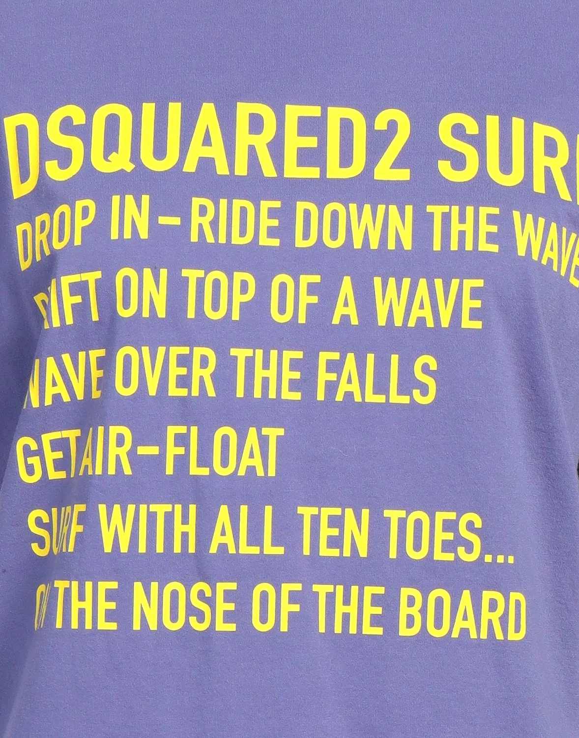 Футболка с принтом DSQUARED2 фиолетовая — фото 4