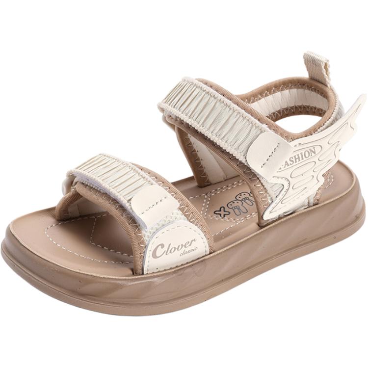 

Детские сандалии с низким верхом, нескользящие, износостойкие, дышащие RHOBESAM, бежевый