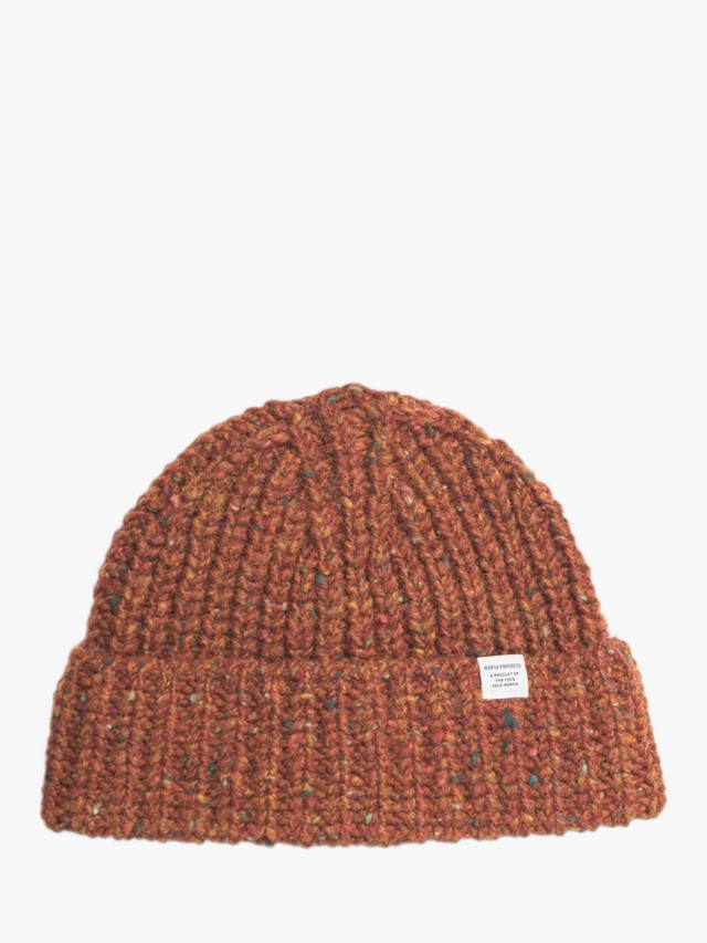 

Шапка-бини Daniel Donegal из шерсти с рубчатым узором Norse Projects, Ginger