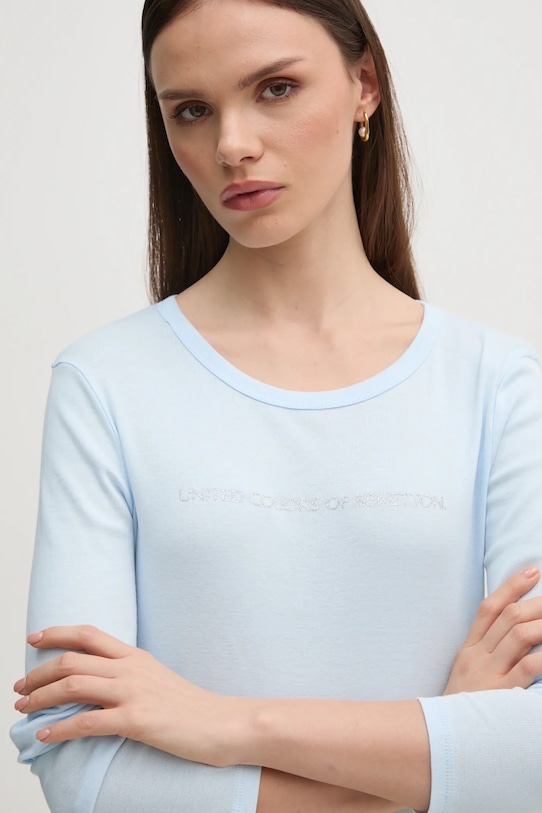 

Хлопковая водолазка United Colors Of Benetton, синий