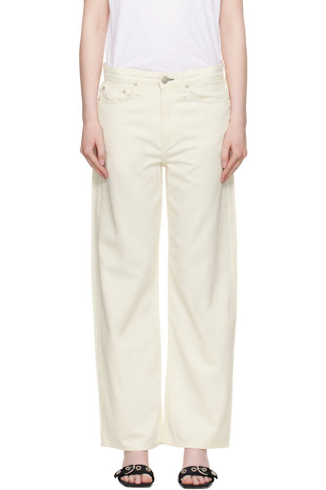 

Легкие широкие джинсы Logan Off-White rag & bone