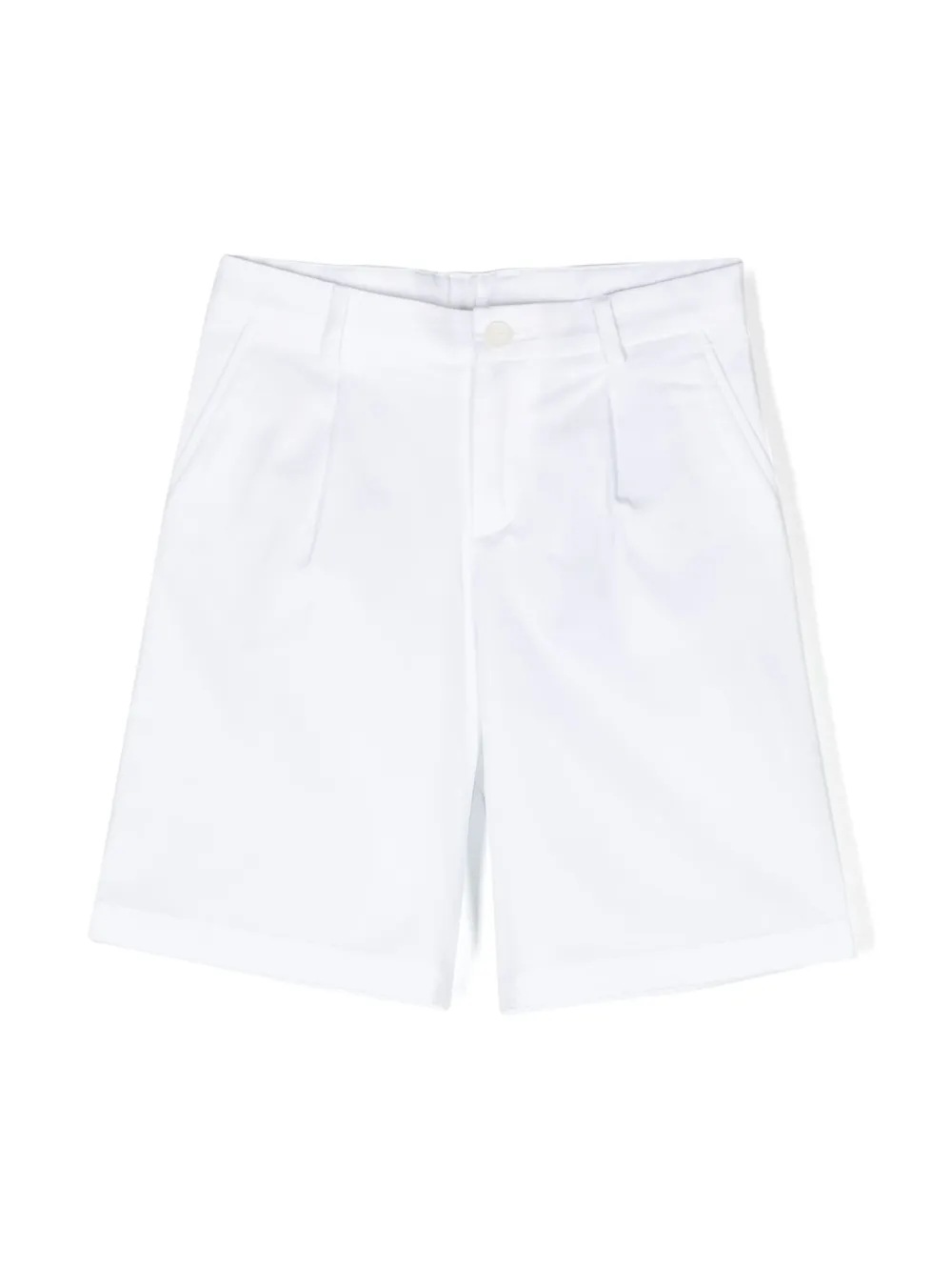 

Твиловые шорты с логотипом Dolce & Gabbana Kids, белый