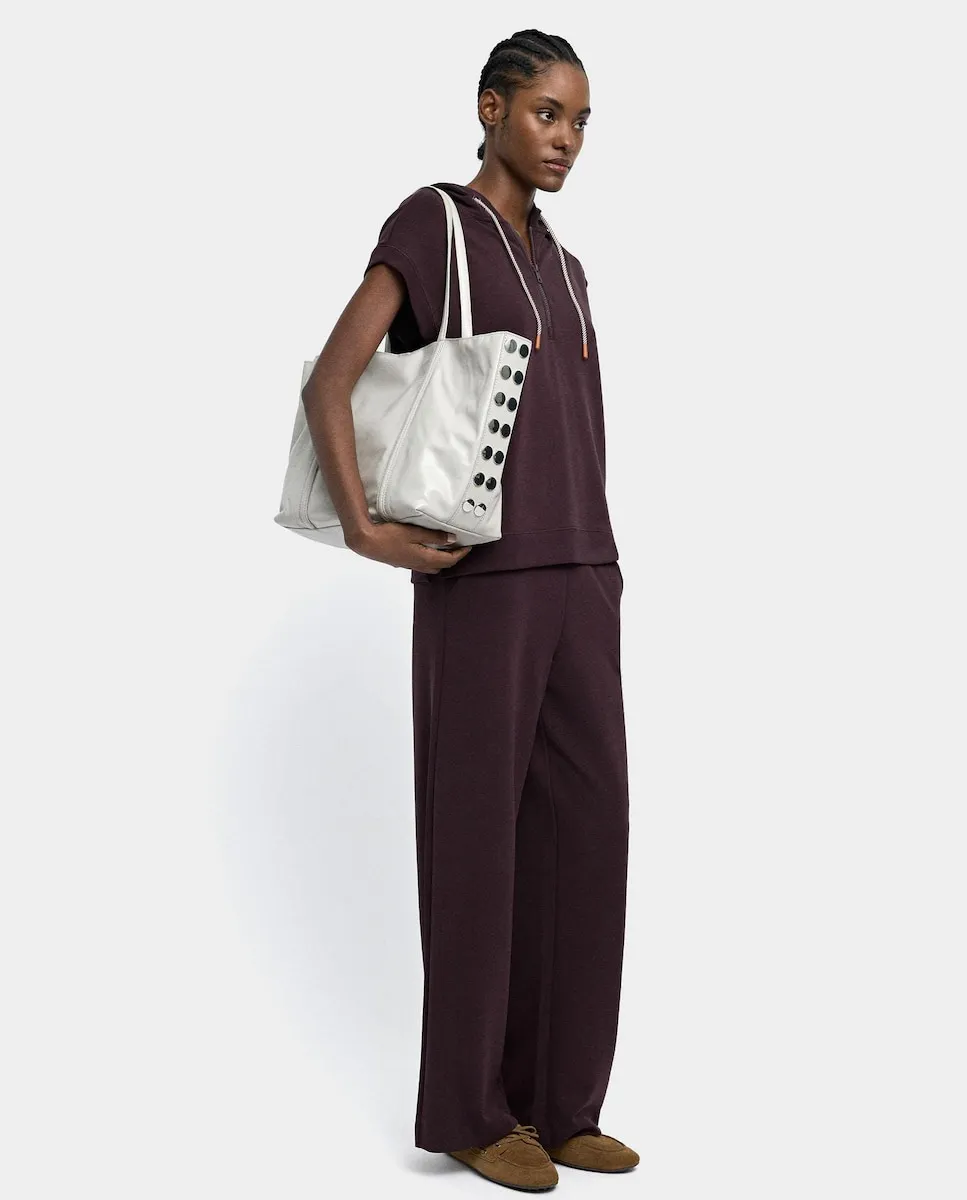 

Прямые женские брюки с эластичным поясом без узора Parfois, фиолетовый