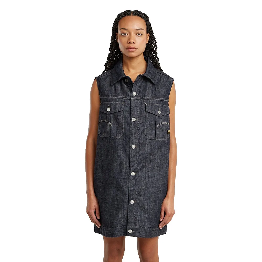 

Платье G-Star Oversized sleeveless short, синий