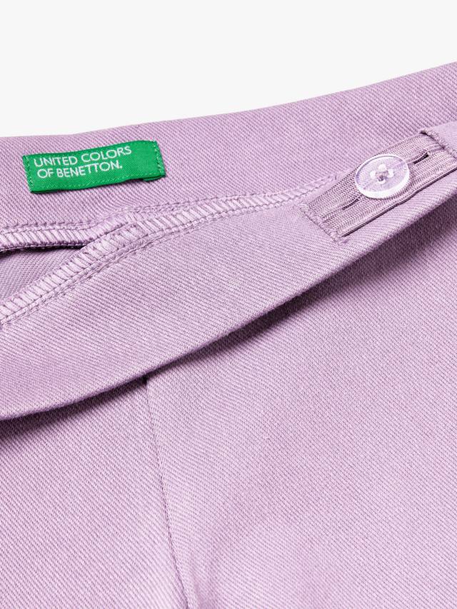 Детские прямые джоггеры из хлопковой смеси Benetton — фото 3