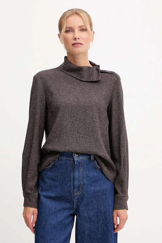 

Блуза Patrizia Pepe, коричневый