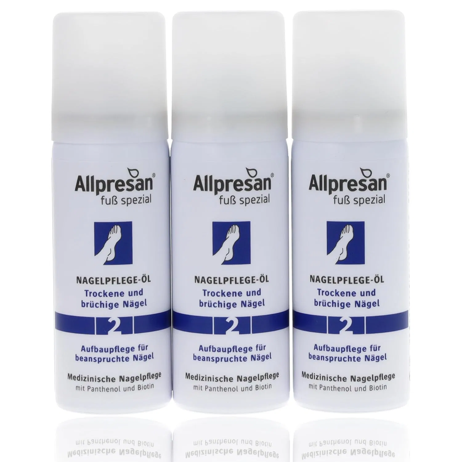 Масло для ногтей Allpresan Fuß Spezial No. 2 для сухих и ломких ногтей, 50 мл (3 шт.) Allpresan
