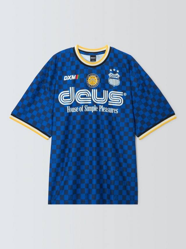 

Футболка Regular Fit с коротким рукавом в стиле мото Deus ex Machina, Lapis Blue