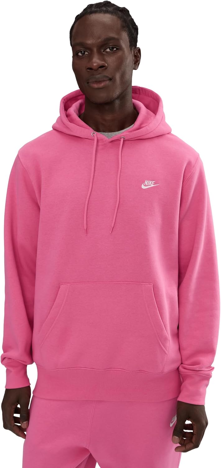 

Толстовка с капюшоном Nike Men's Club из флиса, Pinksicle/Pinksicle/White