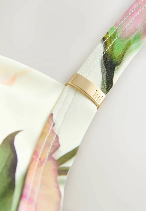 Яркий купальник с цветочным принтом, подчеркивающий фигуру. Next, Cream Tulip Print — фото 4