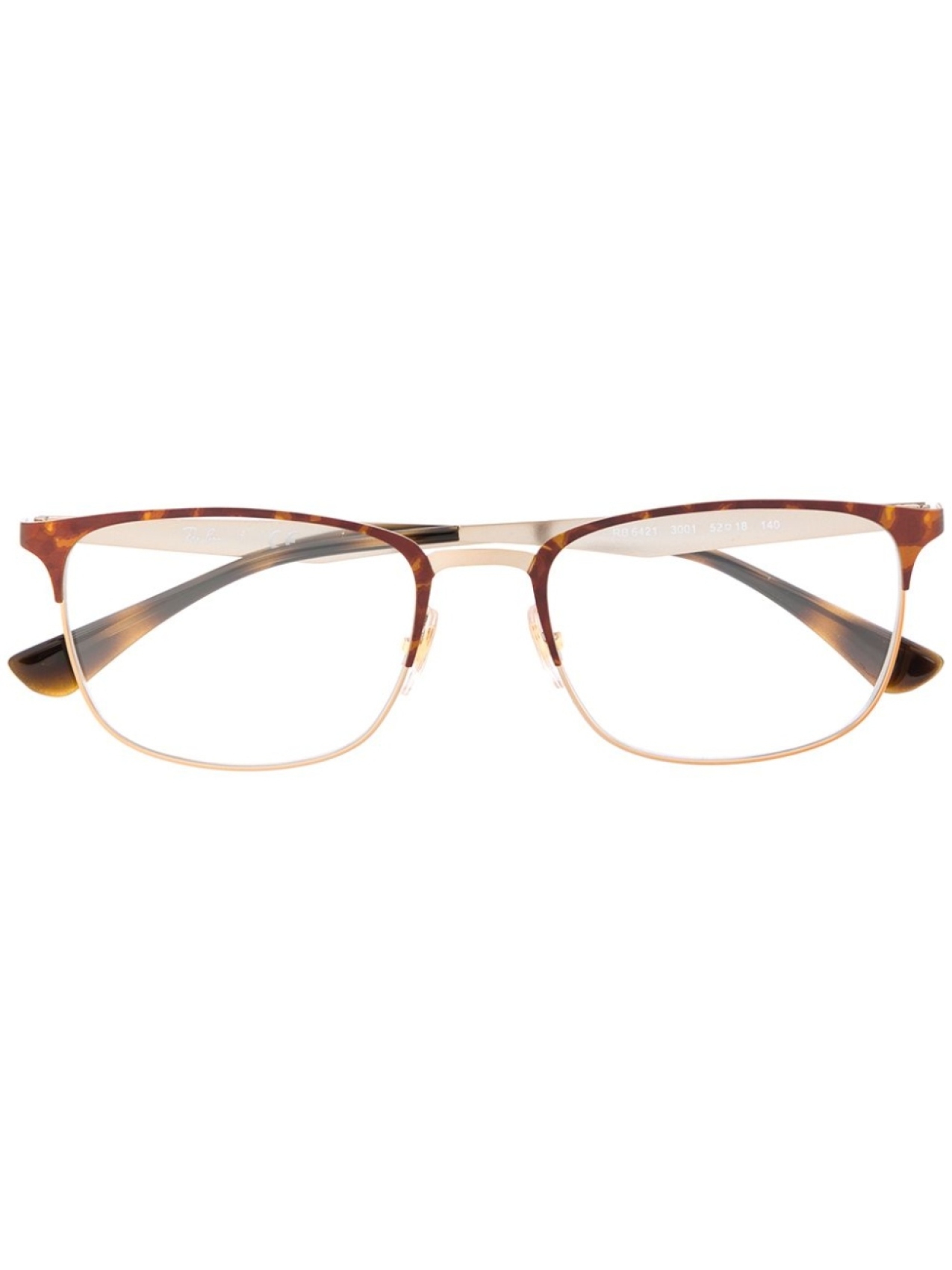 

Ray-Ban очки 6421 в полуоправе, коричневый