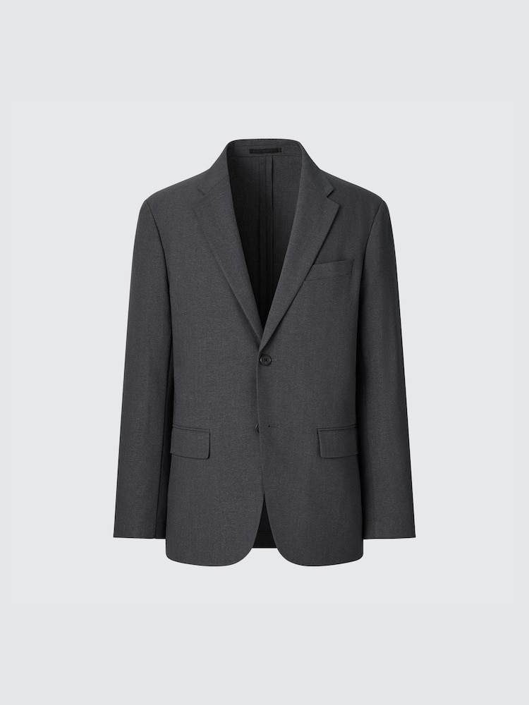 Пиджак Airsense шерстяная Uniqlo, темно-серый — фото 3