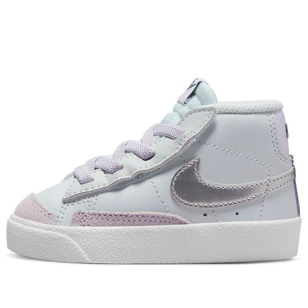 

Кроссовки blazer mid '77 'platinum grape metallic silver' Nike, белый