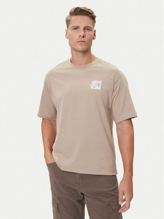 

Футболка relaxed fit Connect NF0A8E3Y The North Face, бежевый