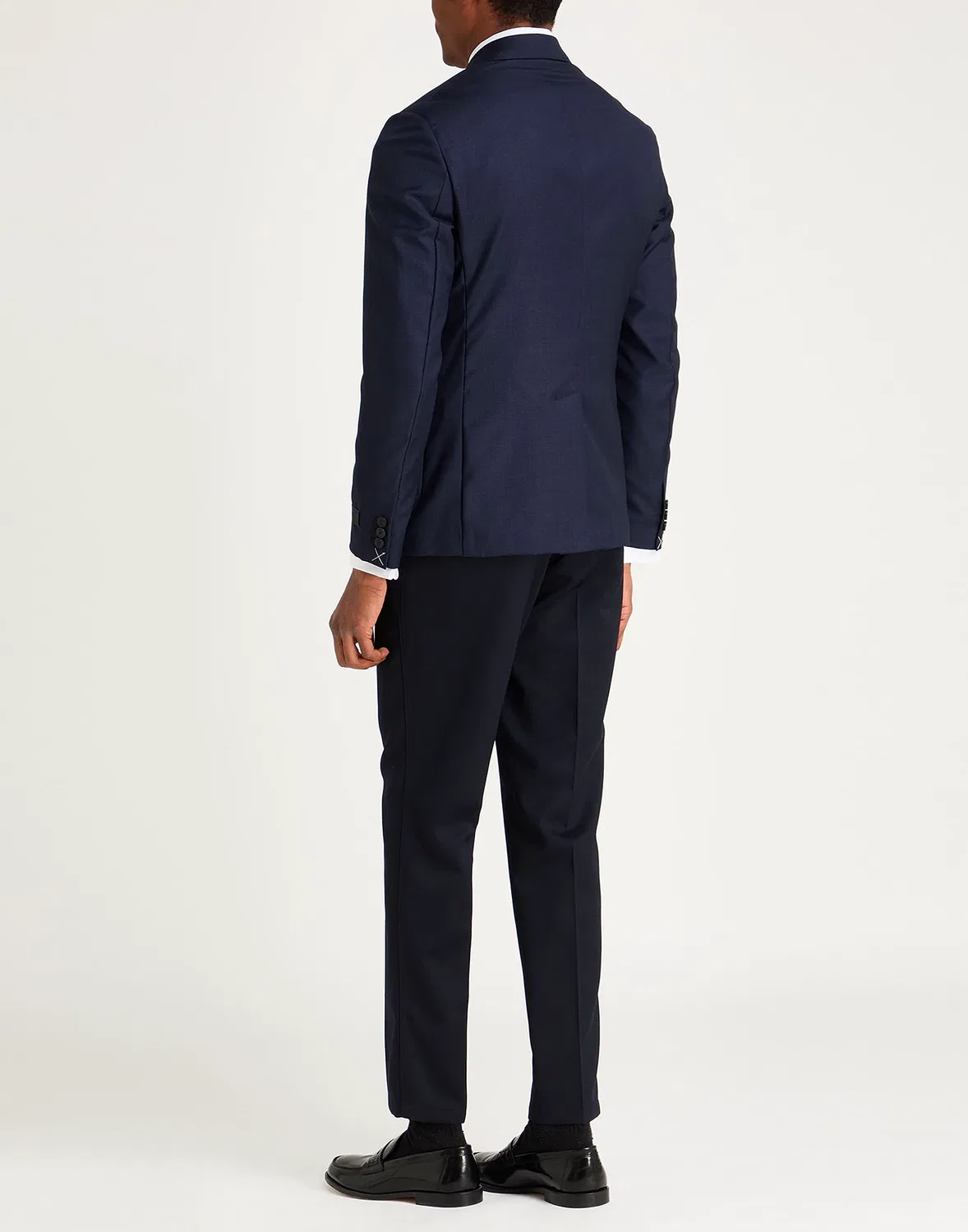 Блейзер однобортный из шерсти VERSACE Midnight blue — фото 3