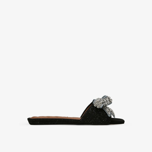

Бархатные босоножки Kensington с бантом Kurt Geiger London, черный