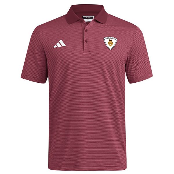 Мужская поло Arizona State Sun Devils Ultimate 365 цвета марсала Adidas — фото 3