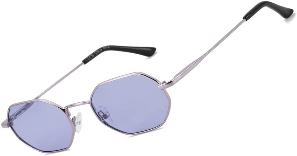 

Ретро-солнцезащитные очки с поляризованным стеклом в форме многоугольника для женщин, металлические, с защитой от УФ-излучения UV400; мужские солнцезащитные очки с защитой от бликов UV400; очки для вождения VFDHN, 07