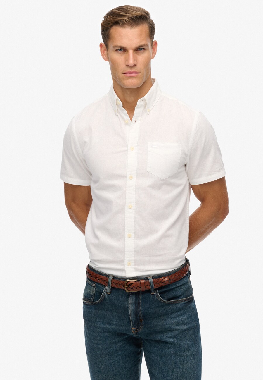 

Рубашка на пуговицах Comfort fit Superdry City, White