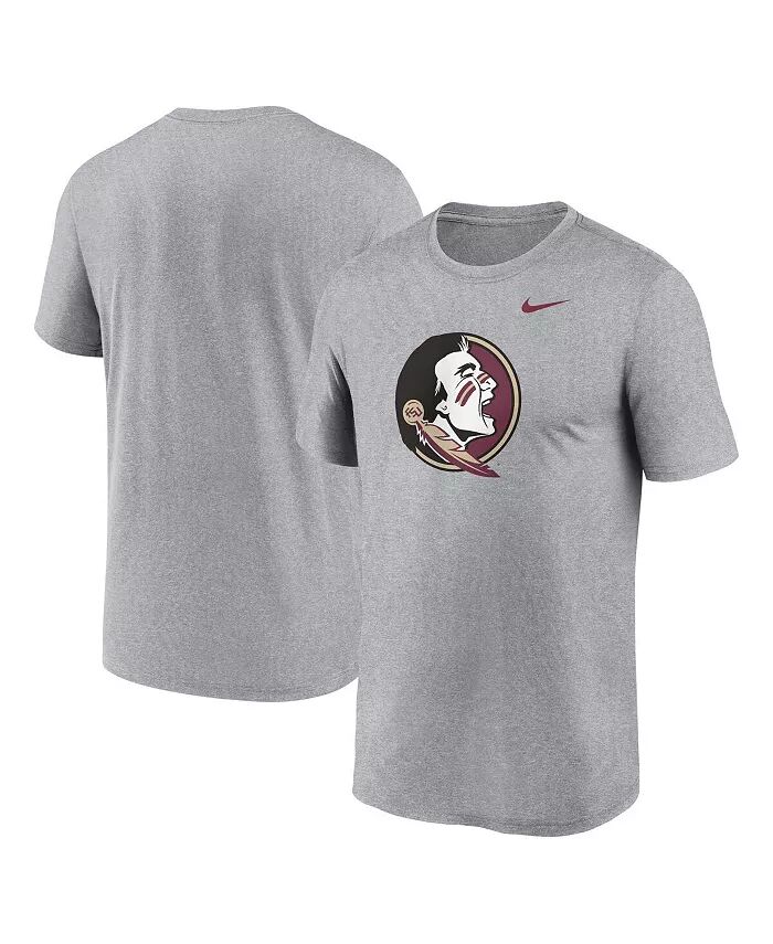 

Футболка мужская Heather Gray Florida State Seminoles Primetime Legend с логотипом Nike