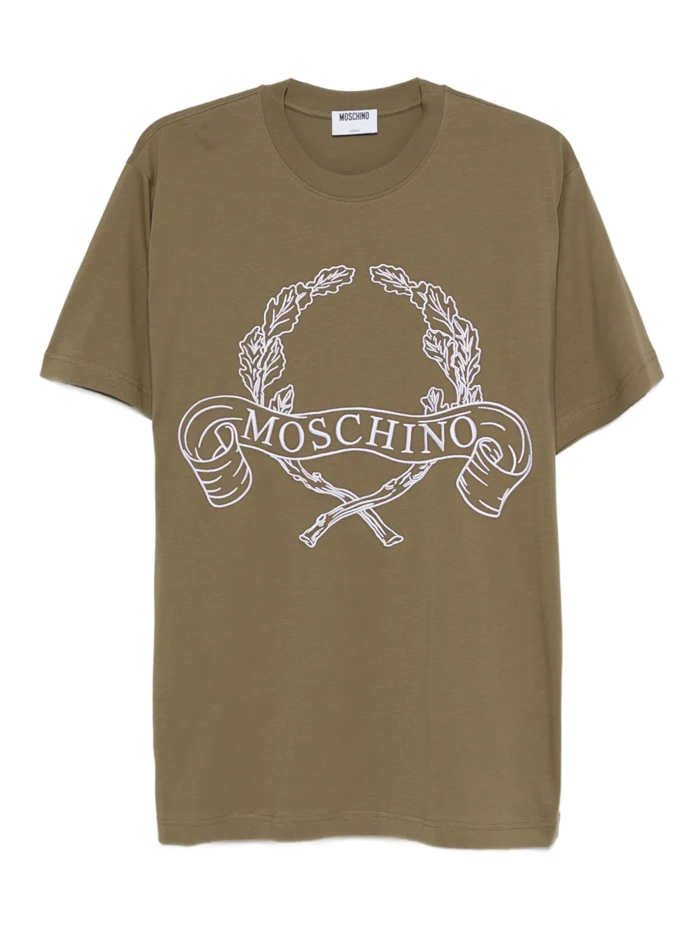 

Футболка с принтом Moschino, зеленый