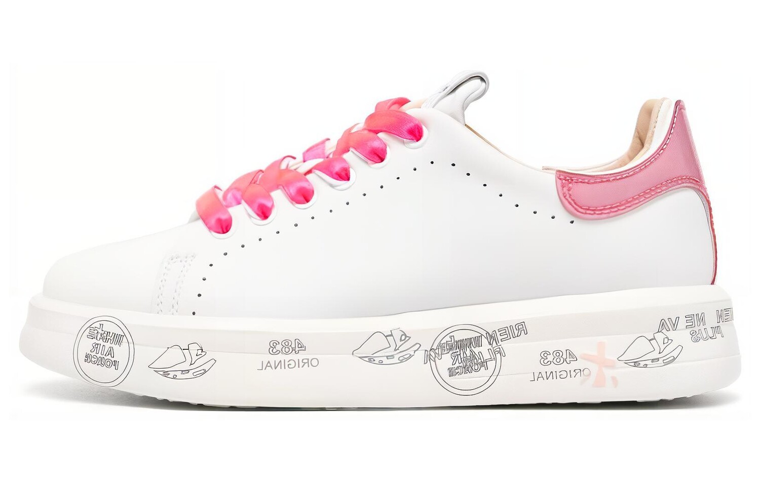 

Кроссовки Premiata Skateboarding Shoes Women's Low-top Pink, розовый